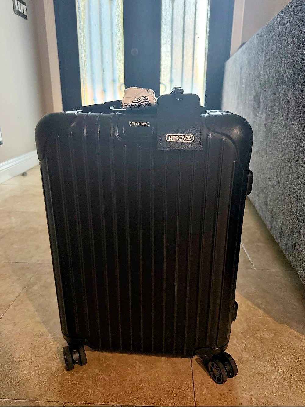 Rimowa Matte Polycarbonate Salsa Cabin 53 Black Luggage Carry On